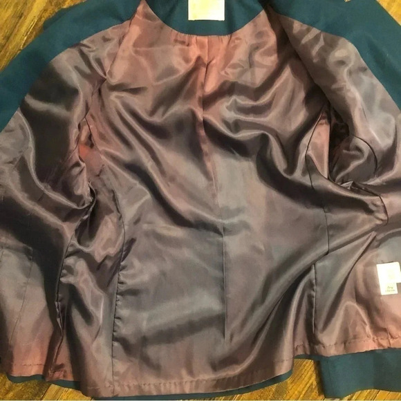 Vintage Pendleton Classic Blazer 100% Wool Green Size 10 Made n USA Cres… - Picture 6 of 7